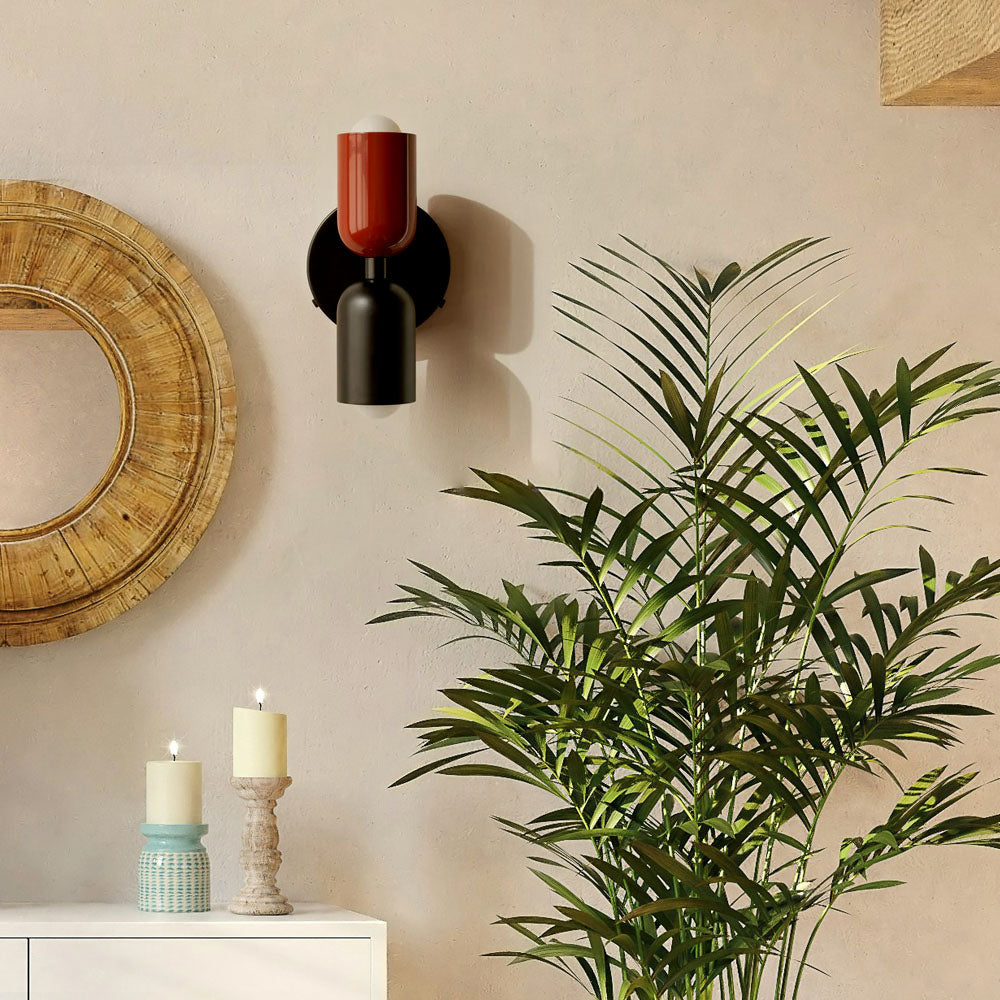 Vägglampa Modern Dubbel Glas Sconce Armatur Carvallo