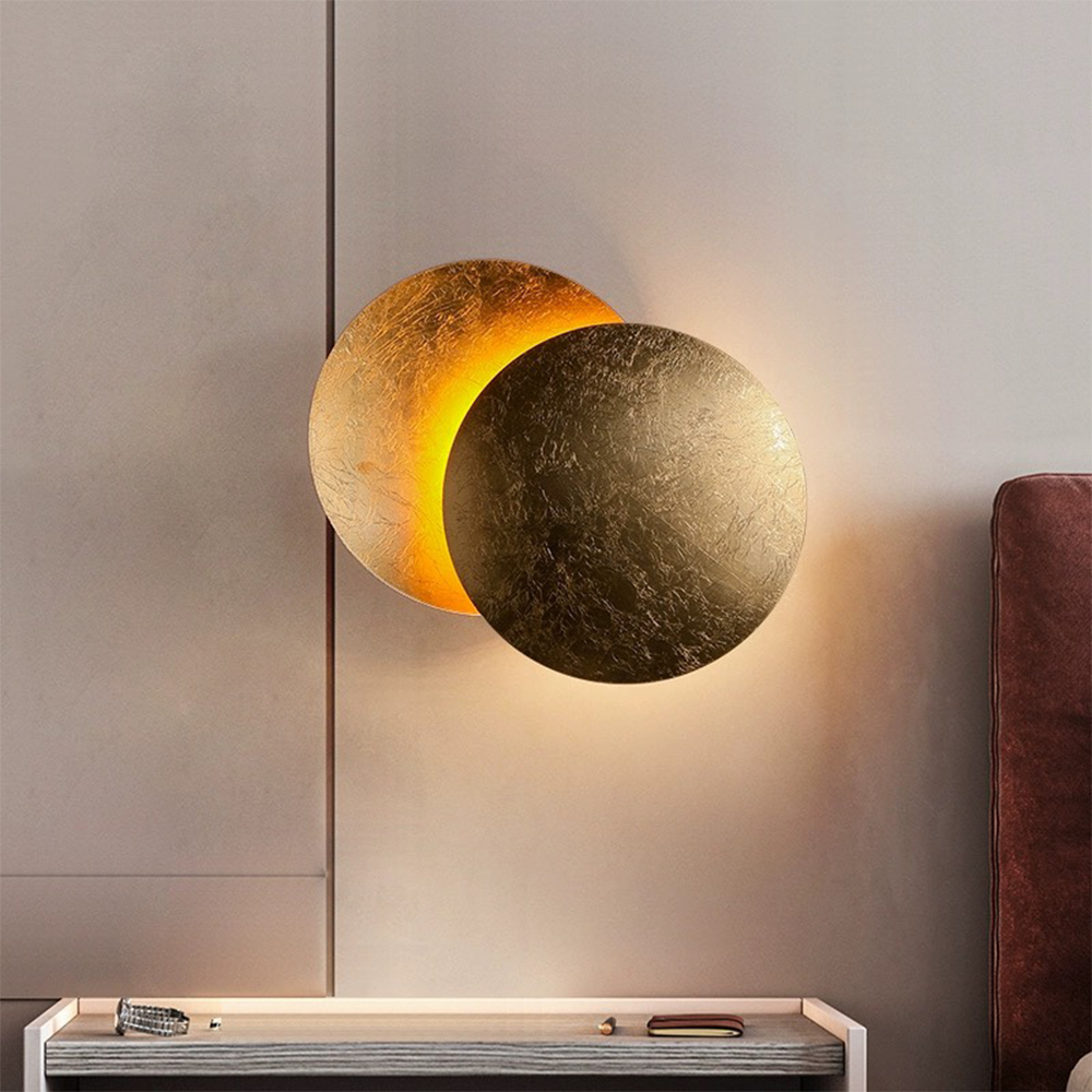 Rotating Round Wall Light | Modern LED Fixture | 7.8–9.8 tum | Creative Iron Design | Brick by Brick Carvallo