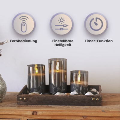 Carvallo - Realistiska flammfria ljus (inkl. fjärrkontroll) Carvallo