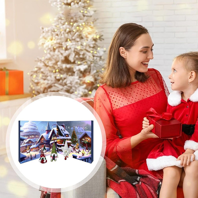 Carvallo - 24 Handgjorda Plyschdvärgar för Festlig Stämning Carvallo