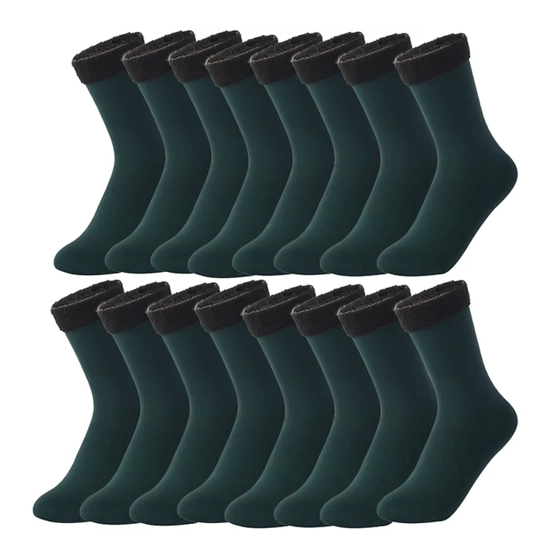 Mjuka Sammet Vintersockor-Vintersockor-BB-8 par-Grön-Hemnix