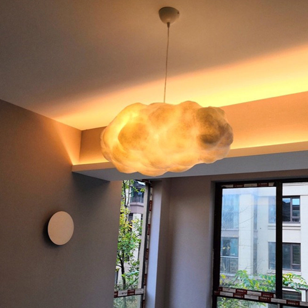 Aurora Design Wolk LED Hänglampa PVC/Bomull Vit Carvallo