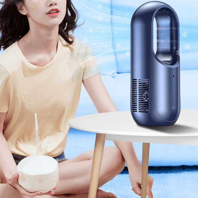 Portabel fläkt med LED-display 2000mAh-Kök-BB-Hemnix