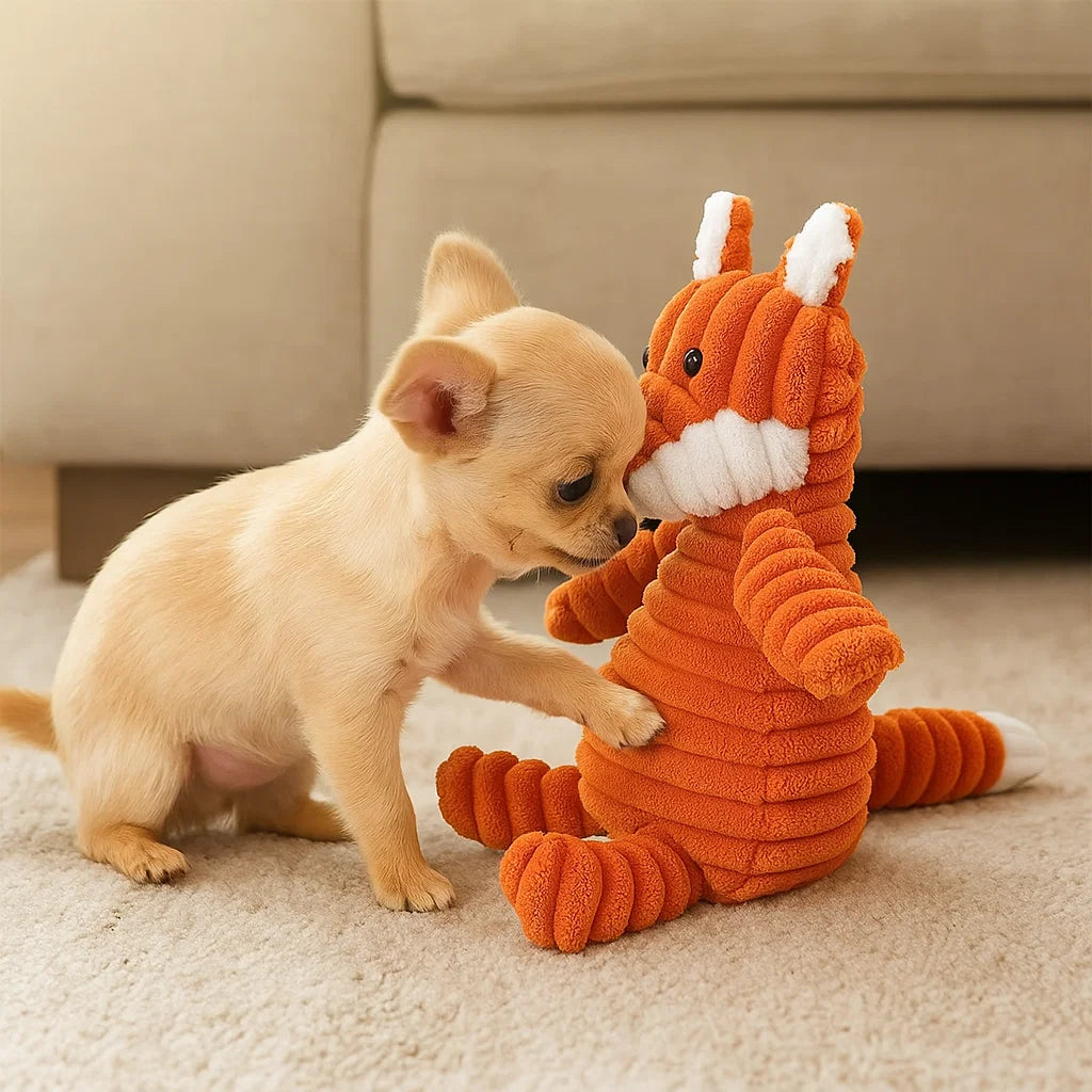 Hundleksak Pluffig Squeaky Tuggedyr Carvallo