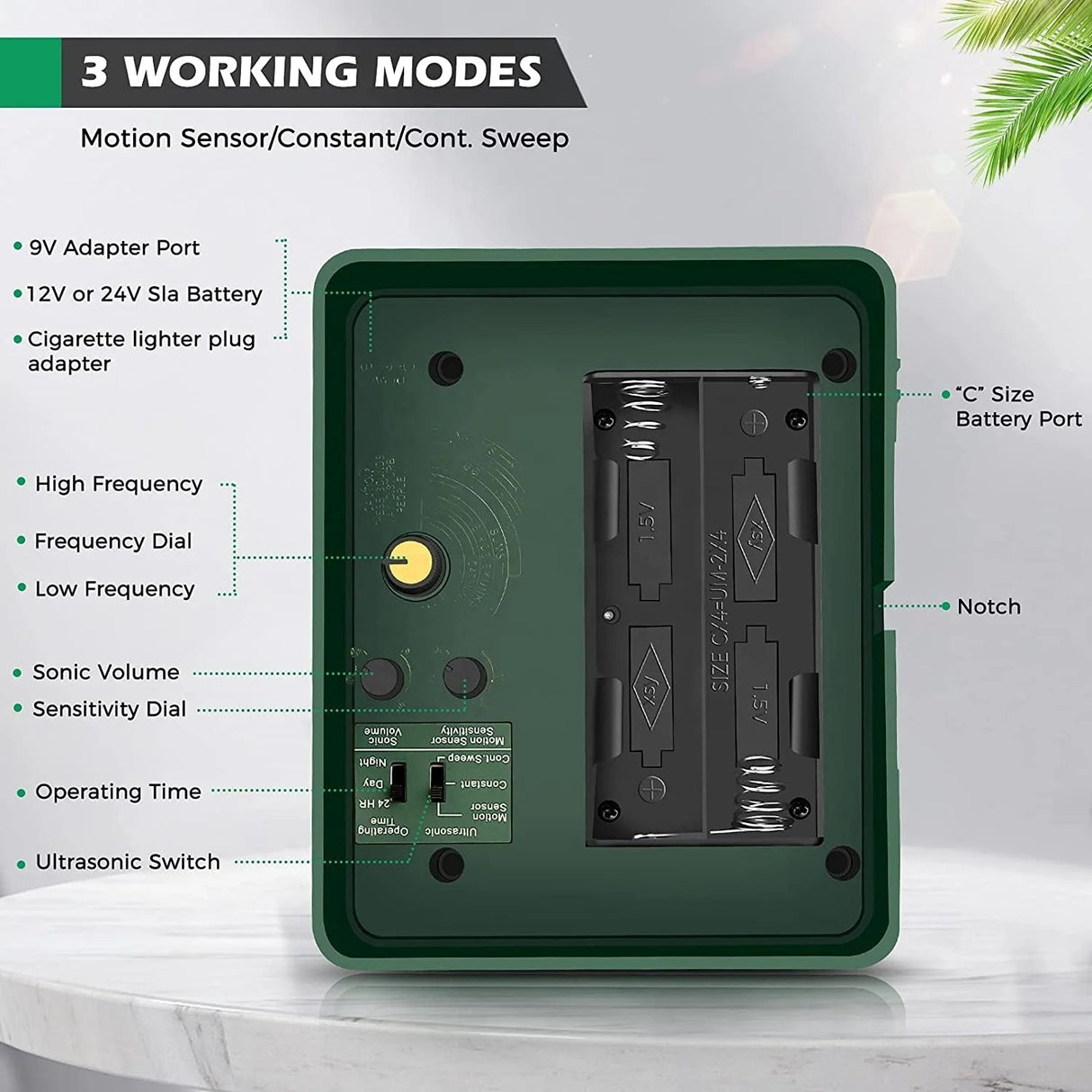 Hackspett Ultraljud Avskräckare för Effektiv Fågelkontroll - Bli Av Med Hackspettar Carvallo