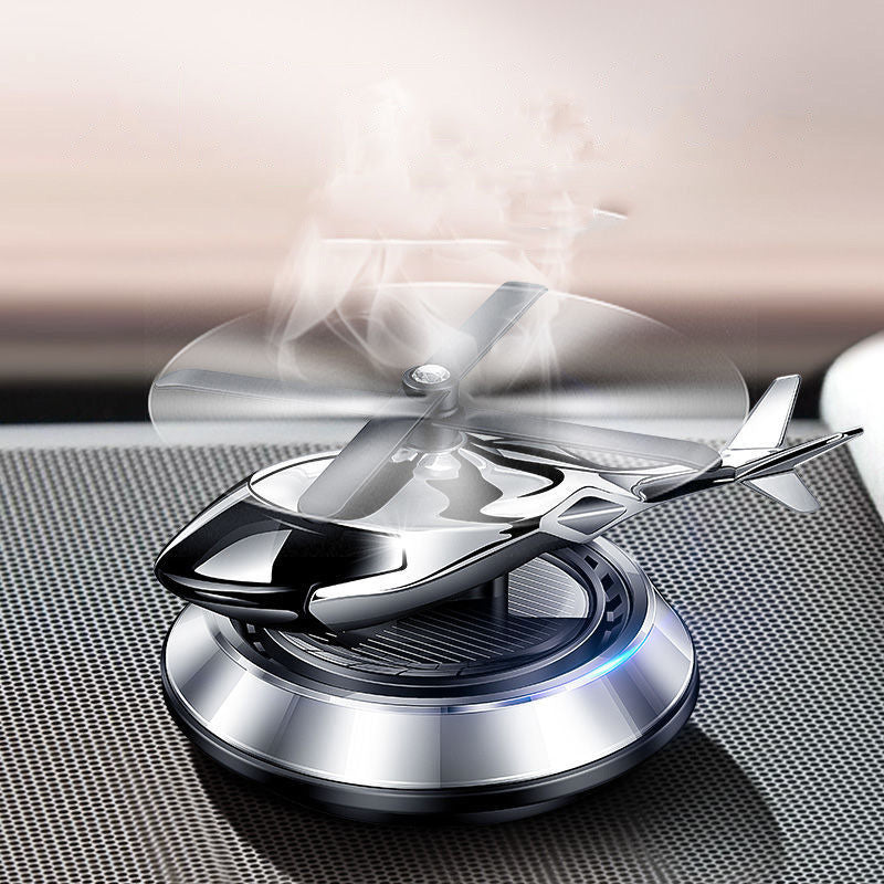 Carvallo - Rotating helikopter luftfriskare soldriven aromaterapi för bilar Carvallo