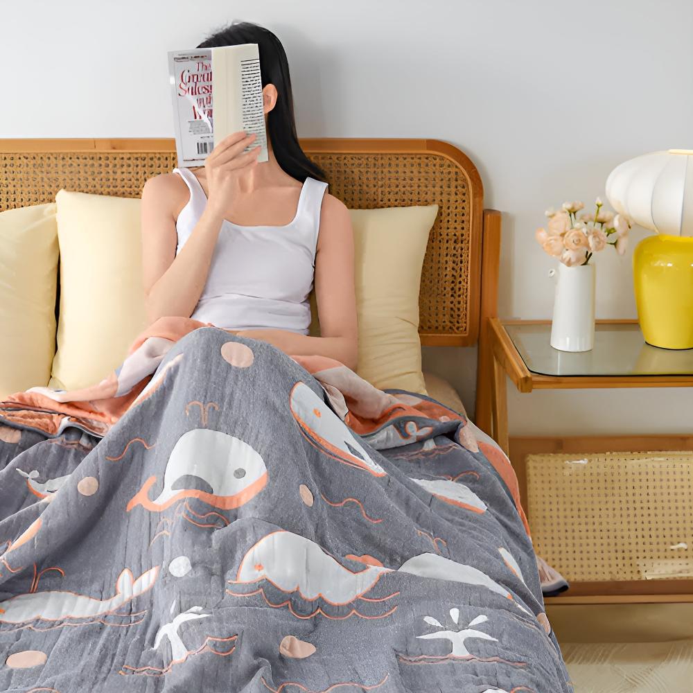 Ocean Dreams Valhaj Bomull Filt Carvallo