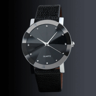 Kvarts män läderklocka-Watches for men-Bellasverige-Hemnix