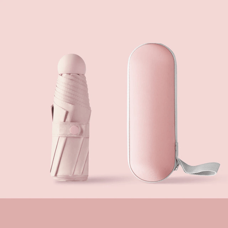 Kompakt Hopfällbart Paraply-Personligt-BB-Rosa-Hemnix