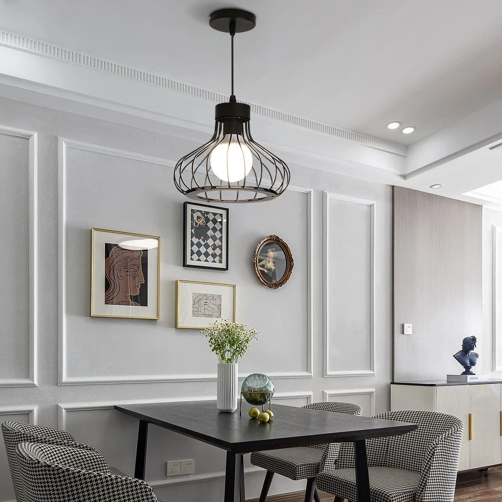 Dublin Modern Metall Hänglampa - Vintage Industriell Hänglampa med justerbar kedja Carvallo