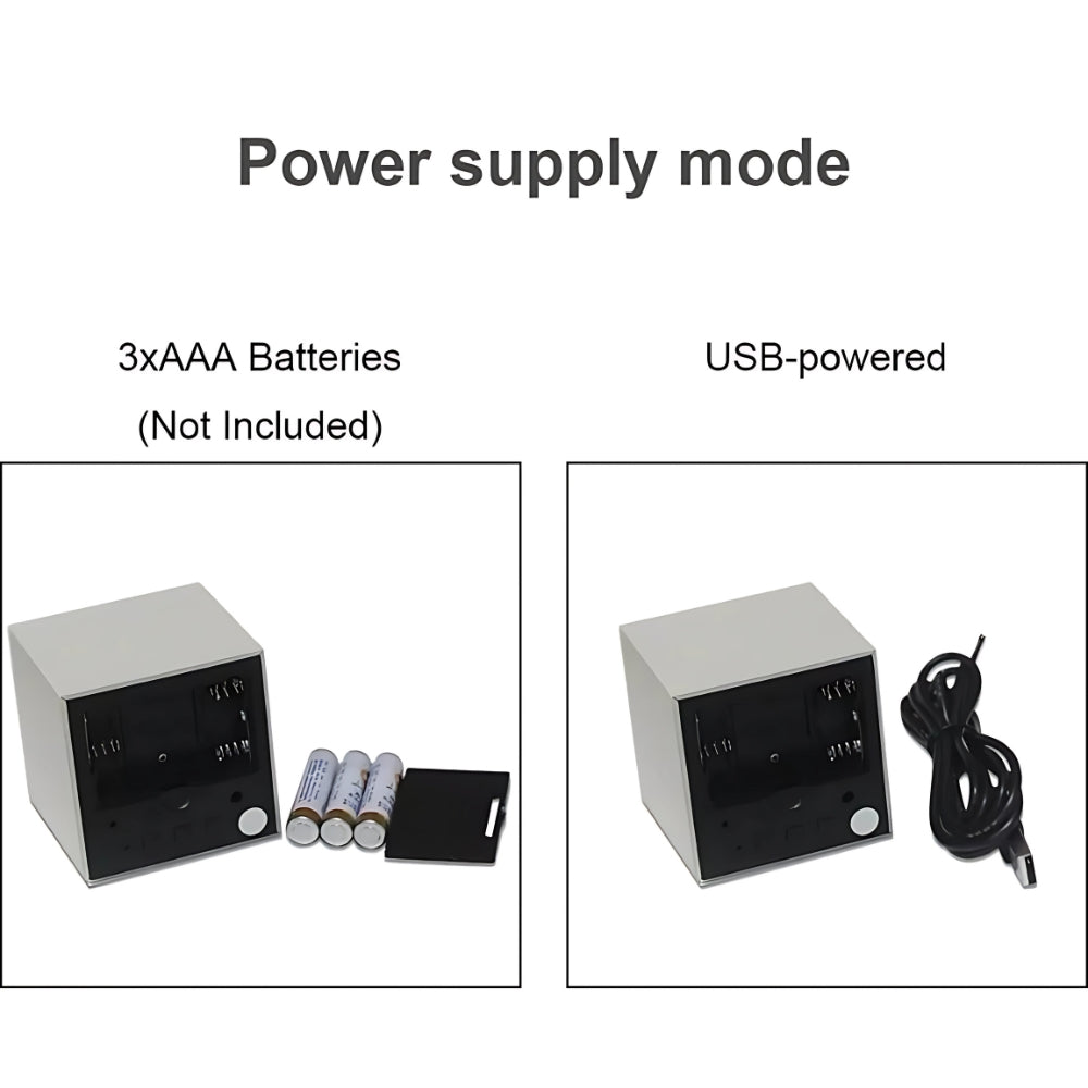 Modern Cube LED Väckarklocka Carvallo