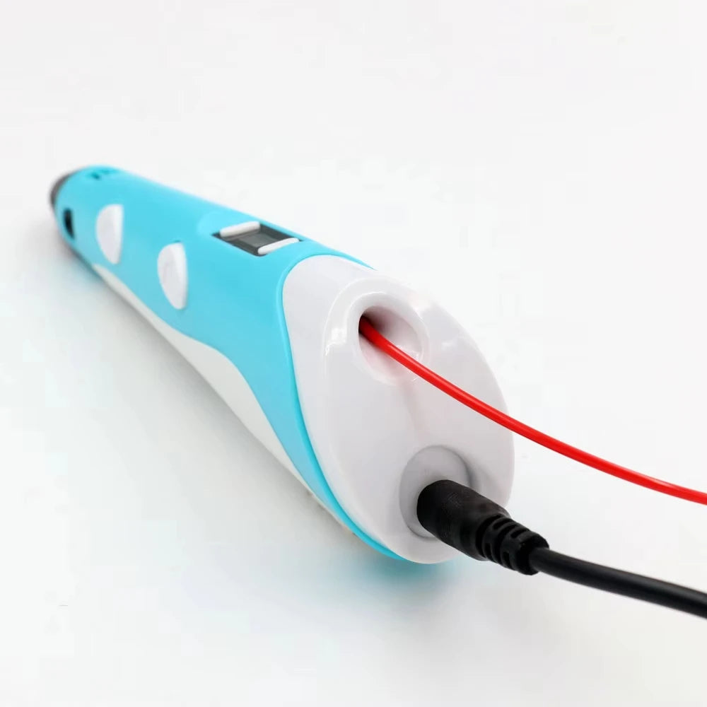 Original 3D Skrivpenna – Barnvänlig med 20 Färger & 100M Filament Carvallo