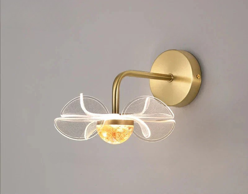 BloomGlow - Modern Blom Vägglampa med LED Belysning Carvallo
