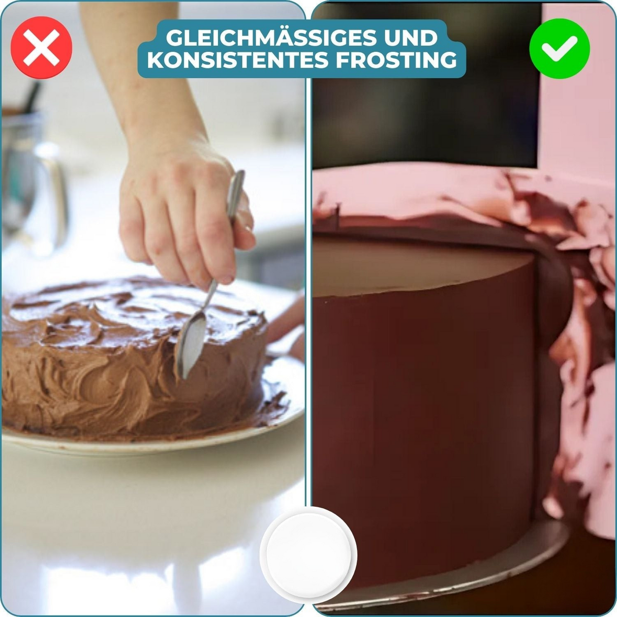 Carvallo - Justerbar tårtskyffel och utjämnare Carvallo