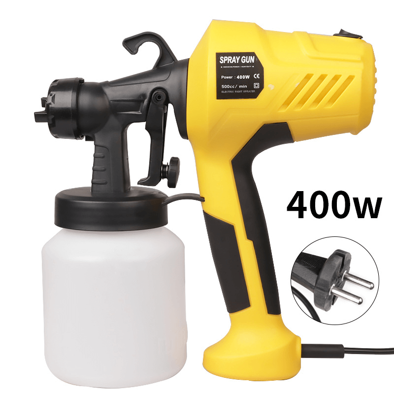 Elektrisk Spraypistol Färgpistol 800 ml-Personligt-BB-Gul-Hemnix