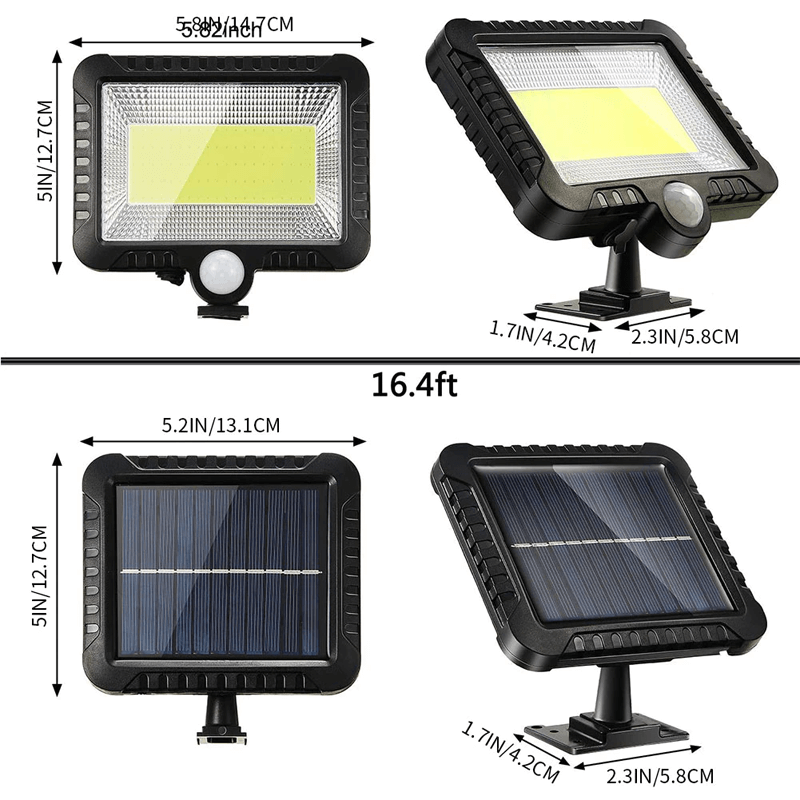 EcoMotion - Solcellsdriven LED-Rörelsesensorlampa för Utomhusbruk-Kök-BB-Hemnix