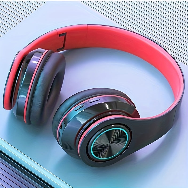 Trådlösa hörlurar LED-ljus över örat headset Carvallo