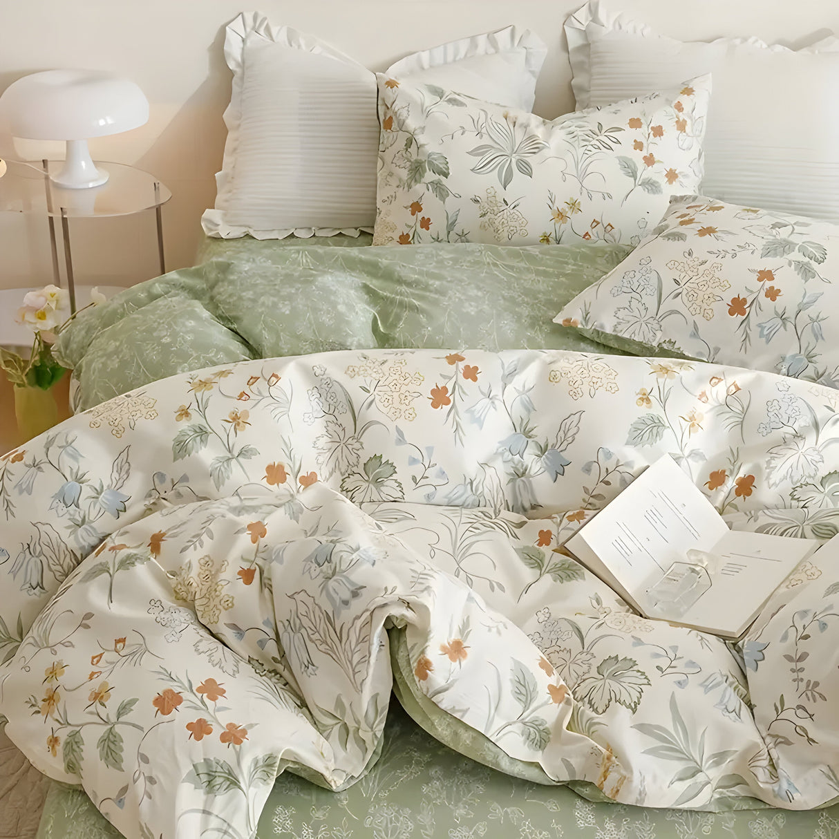Blommigt sängkläder-set – 3-delat, Mjukt och Av hög kvalitet | Perfekt för alla årstider Carvallo