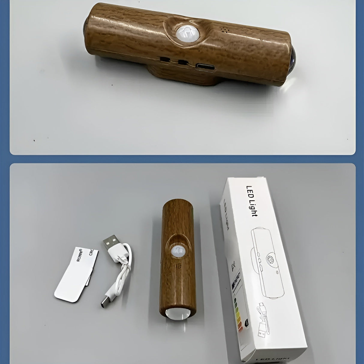 LED-nattljus med rörelsesensor (6-pack) - Dimmbar & RGB | USB-laddning, 3 ljusfärger, Perfekt för hall, trappa & vardagsrum Carvallo