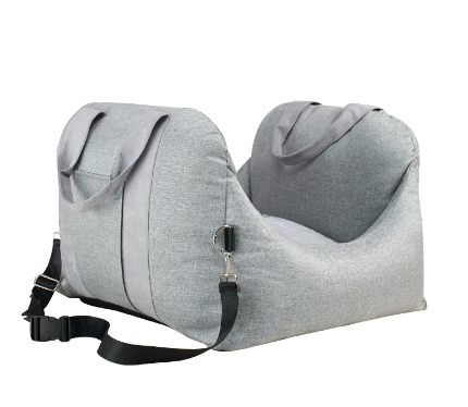 Portabel Bilbarnstol För Hundar-Hemnix-Light gray-Hemnix