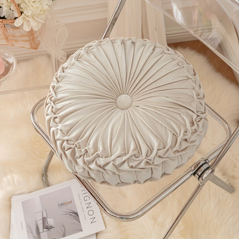 Pumpakudde - Sammet Rund Kuddfodral för Soffa, Tatami, Vardagsrum och Kontorsdekoration Carvallo