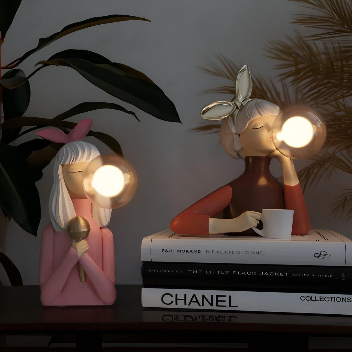 Nattljus med bubbeleffekt – USB Bubble Girl Ornament bordslampa för ett mysigt hem Carvallo