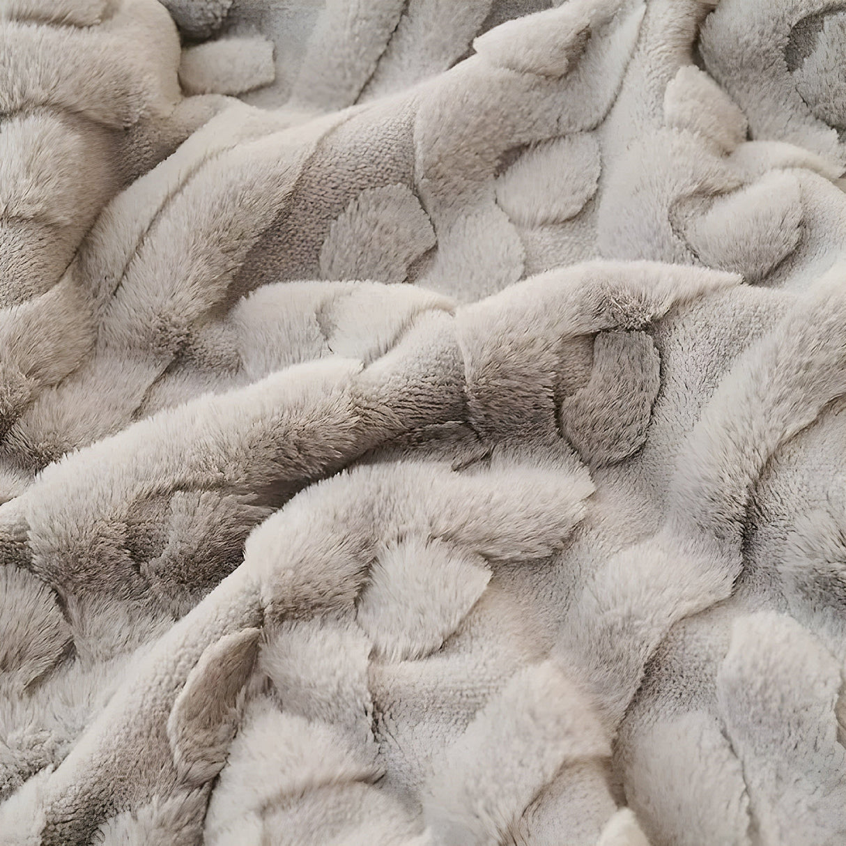 FluffDream sängkläder set - fluffig filt plysch sängkläder set Carvallo