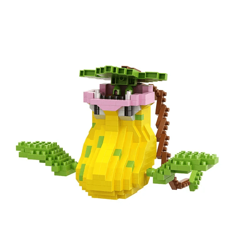 Poke Karaktärs Nanoblocks Anime Byggklossar-Byggsats-BB-Victreebel-Hemnix