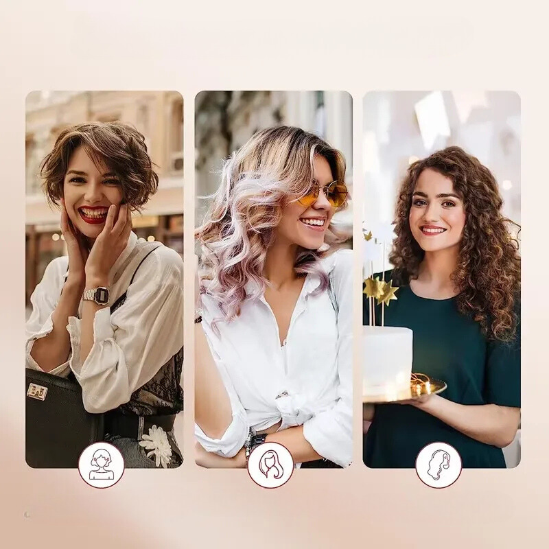 Carvallo TripleWave Pro | 3-faldig locktång keramik & turmalin | För S-vågor & glamourutseenden Carvallo