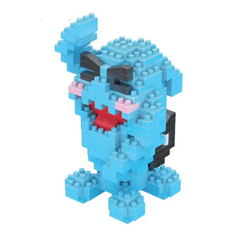 Poke Karaktärs Nanoblocks Anime Byggklossar-Byggsats-BB-Wobbuffet-Hemnix