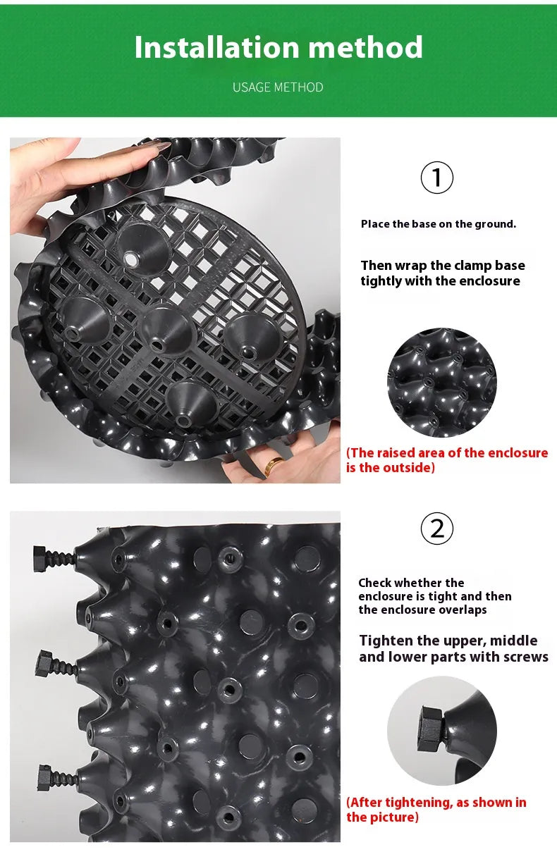 Rotkontrollapparat för växter och landskapsdesign för att främja hälsosam tillväxt Carvallo