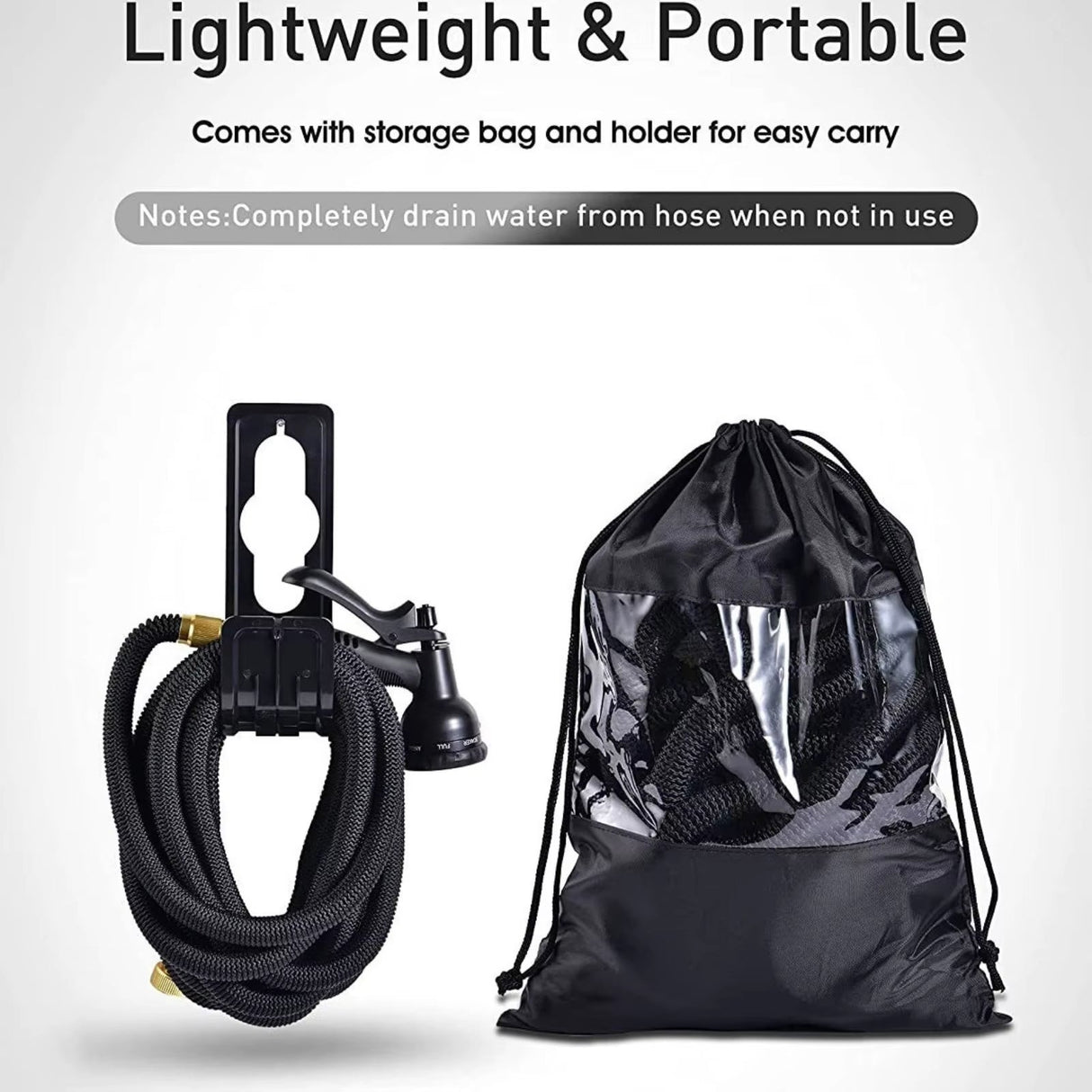 30m Expandbar Trädgårdsslang | Anti-Kink, Trasselfri & Ultra Hållbar för Stora Trädgårdar och Utomhusbruk Carvallo