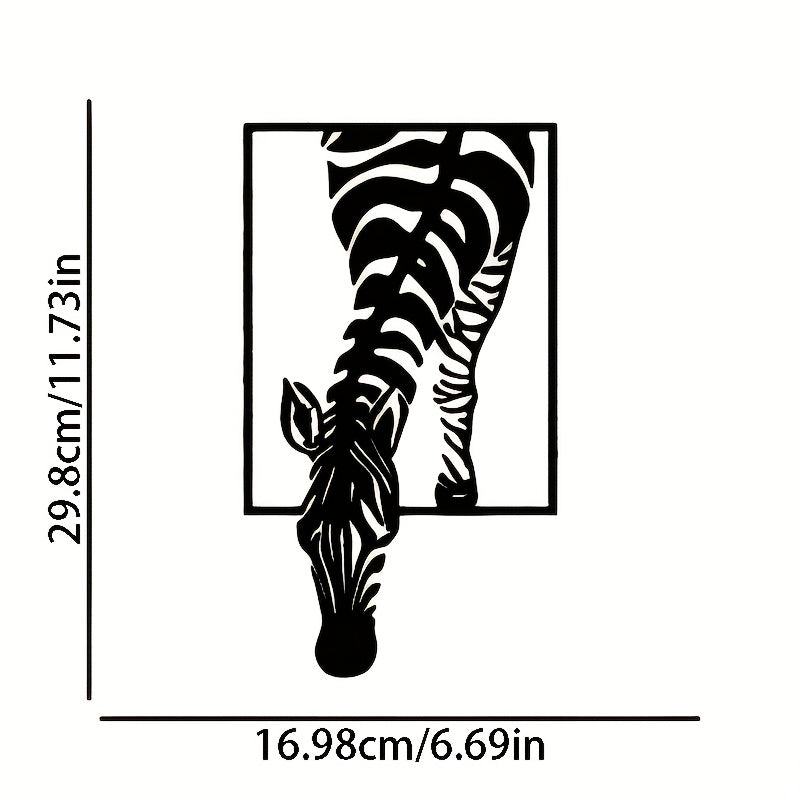Zebra Silhouette Väggdekoration - Stilfull Elegans för Ditt Utrymme Carvallo