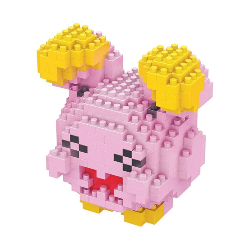 Poke Karaktärs Nanoblocks Anime Byggklossar-Byggsats-BB-Whismur-Hemnix
