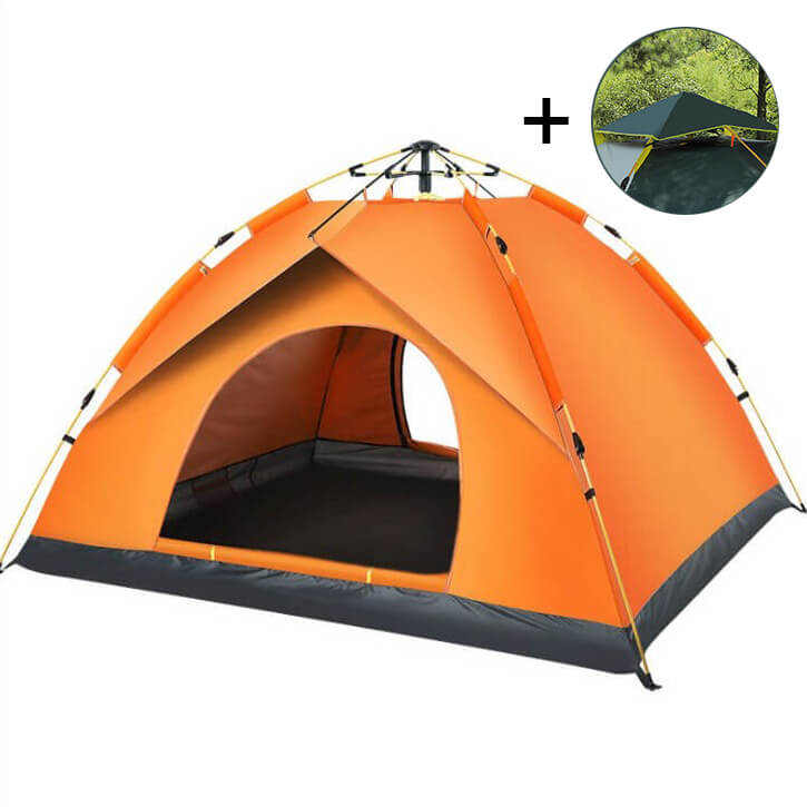 Expresstält 3 Sekunder Helautomatiskt Pop-up Tält Camping & Vandring-Pop-up Tält-BB-Orange-Small: 1-2 Personer 200x150cm-Hemnix
