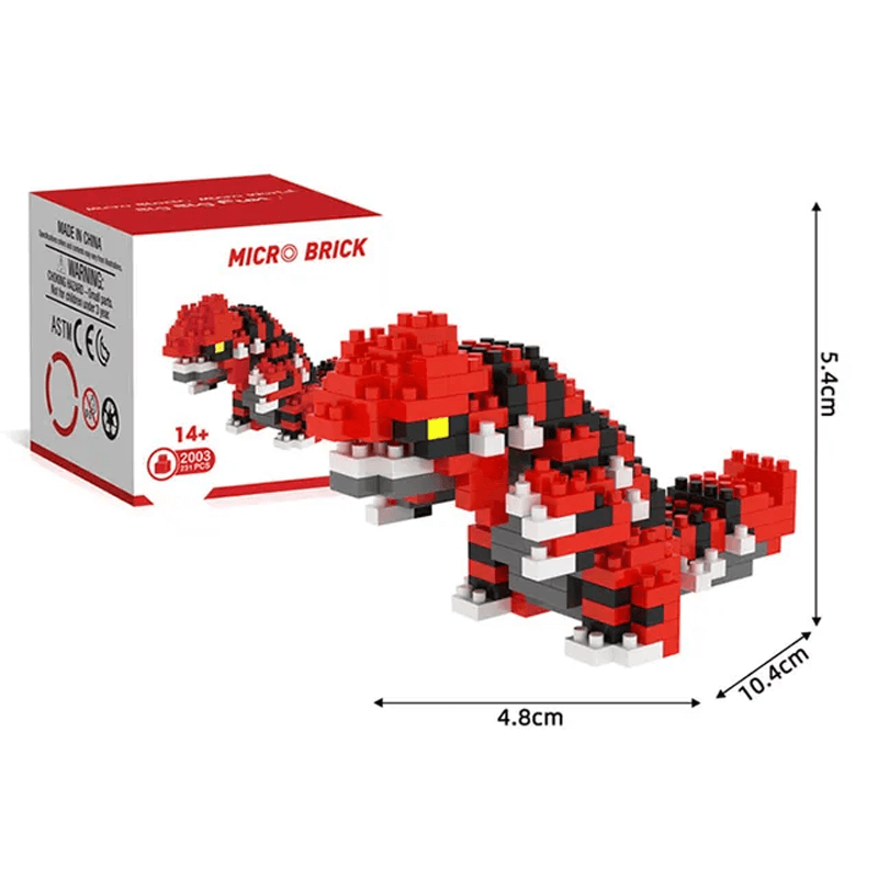 Poke Karaktärs Nanoblocks Anime Byggklossar-Byggsats-BB-Gallardo-Hemnix