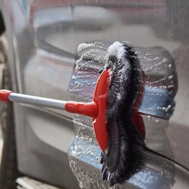 Mikrofibermopp med dubbla huvuden – 360° vridbar med teleskophandtag MILA Sverige