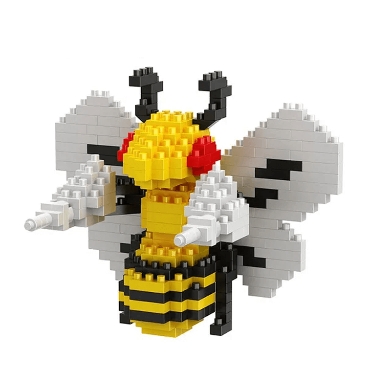 Poke Karaktärs Nanoblocks Anime Byggklossar-Byggsats-BB-Beedrill-Hemnix