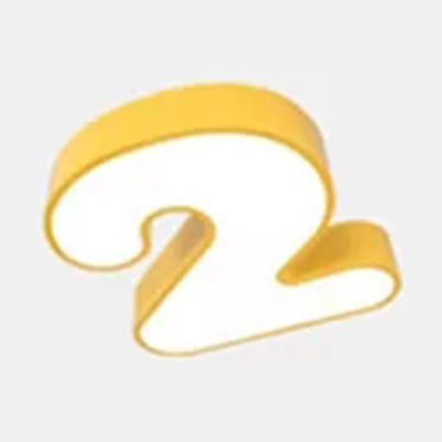 NumberLight – Modern LED Plafondlampa i Sifferform för Barn Carvallo