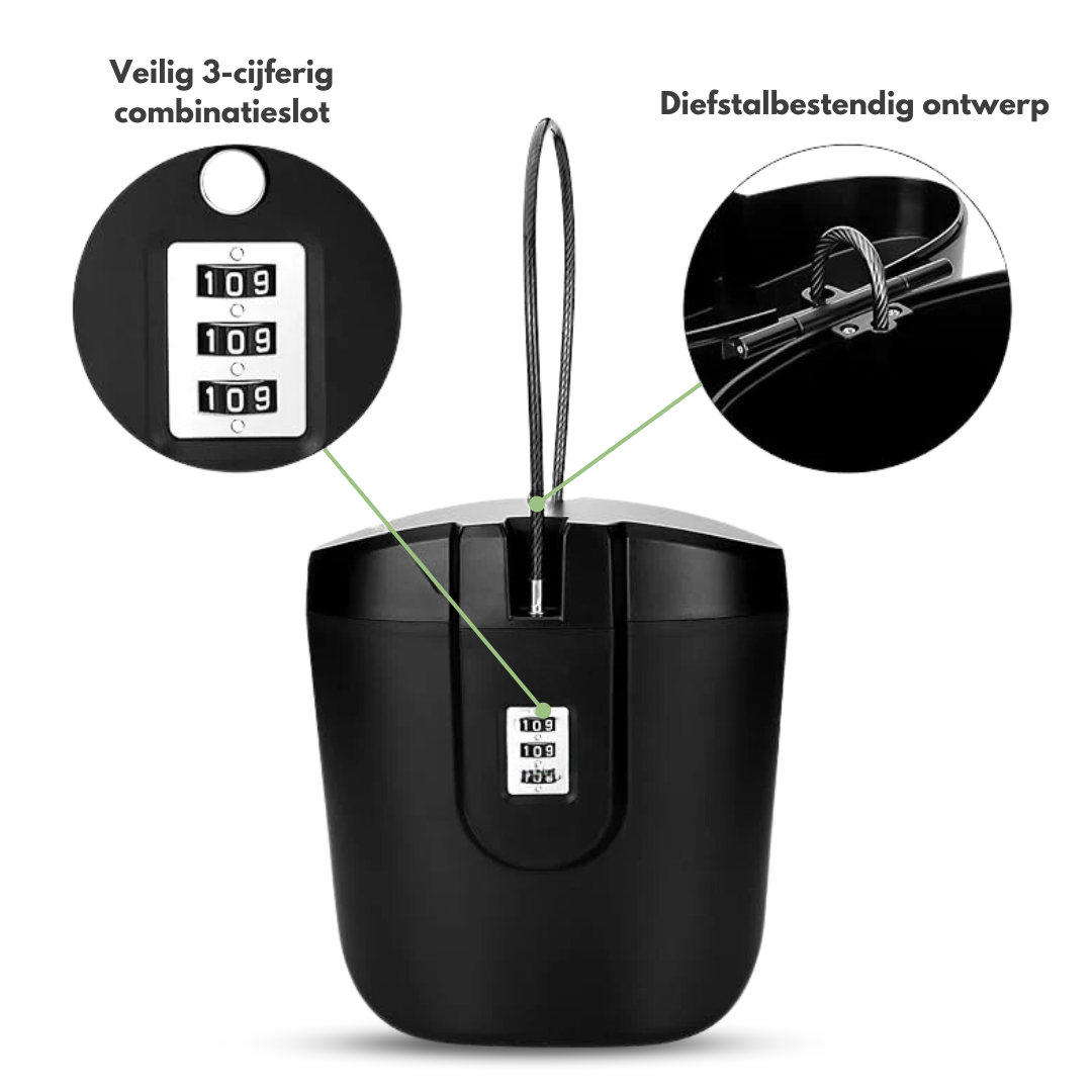 Carvallo TravelSafe | Vattentät & Stötsäker | Med kombinationslås | Kompakt för resor & utomhus Carvallo