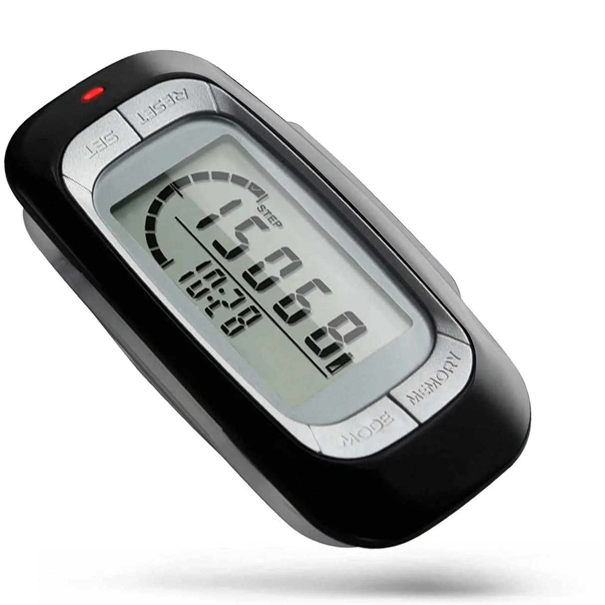 Luxora Walking 3D Pedometer med Klipp och Rem Plus 30 Dagars Minne Noggrant Stegräknare Carvallo