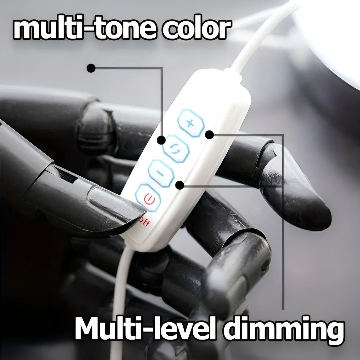 Lux Shine Lampa - Elegant elektropanerad glas-skrivbordslampa för ambientbelysning Carvallo