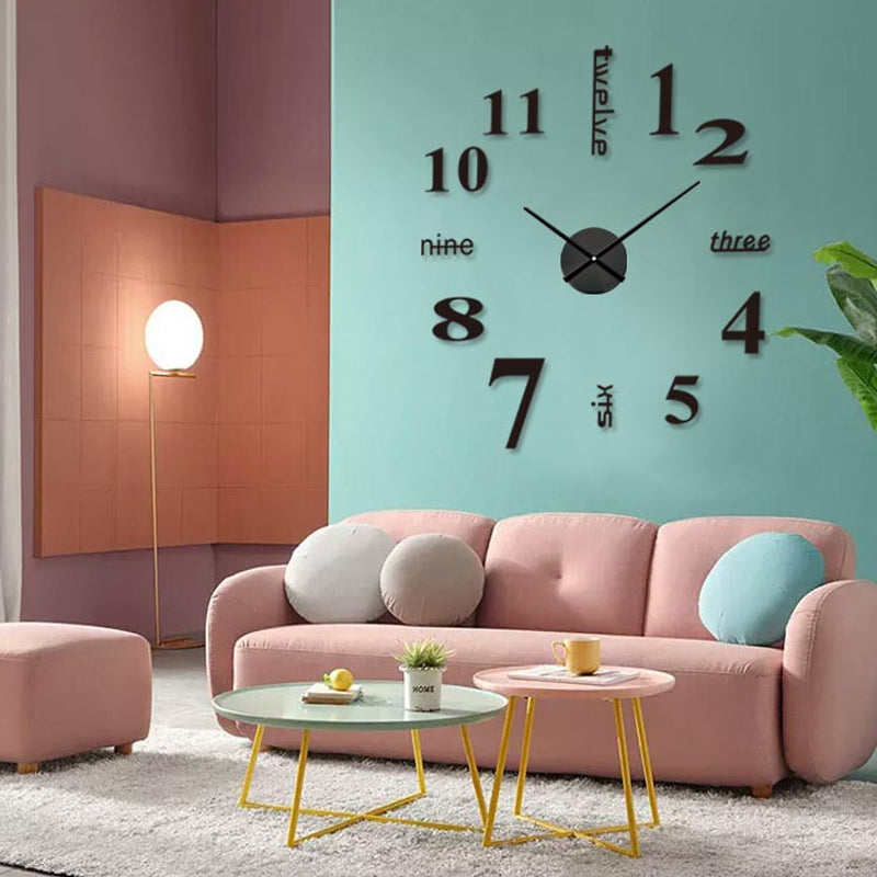 Carvallo – Modern väggklocka med numerisk och ord-timvisning för en stilren look Carvallo