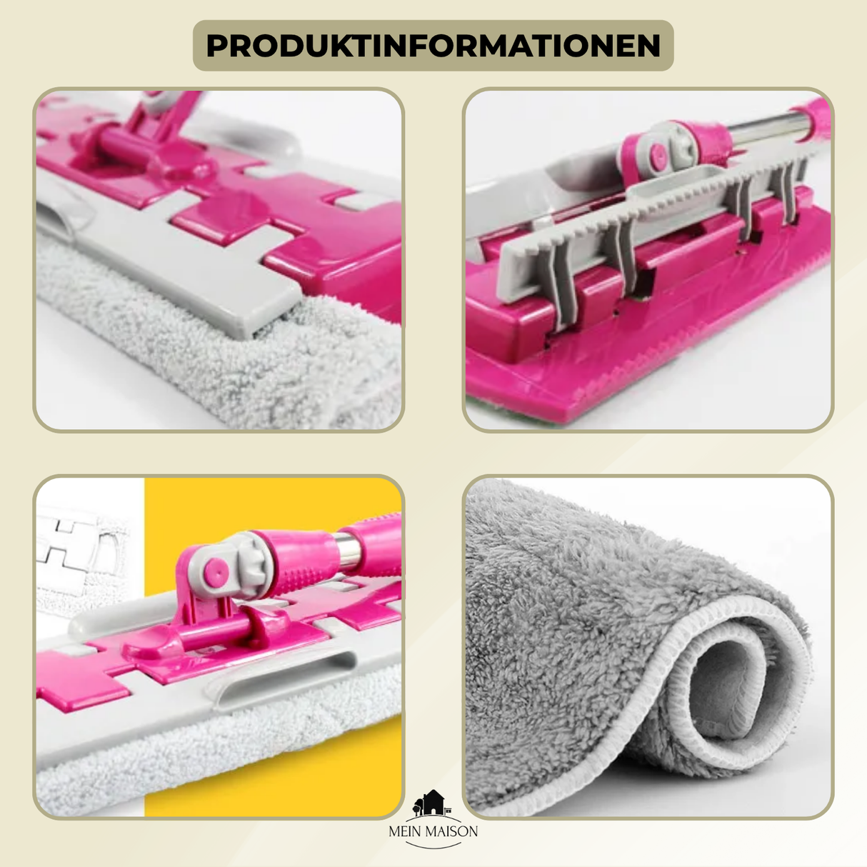 Carvallo – Den praktiska platta moppen för felfria rena golv Carvallo