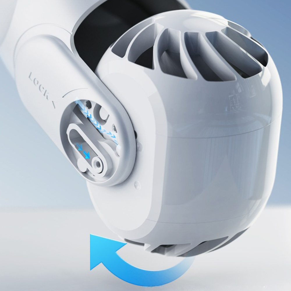 Luxora Bärbar Uppladdningsbar Sommar Resekylfläkt för Nacken Carvallo