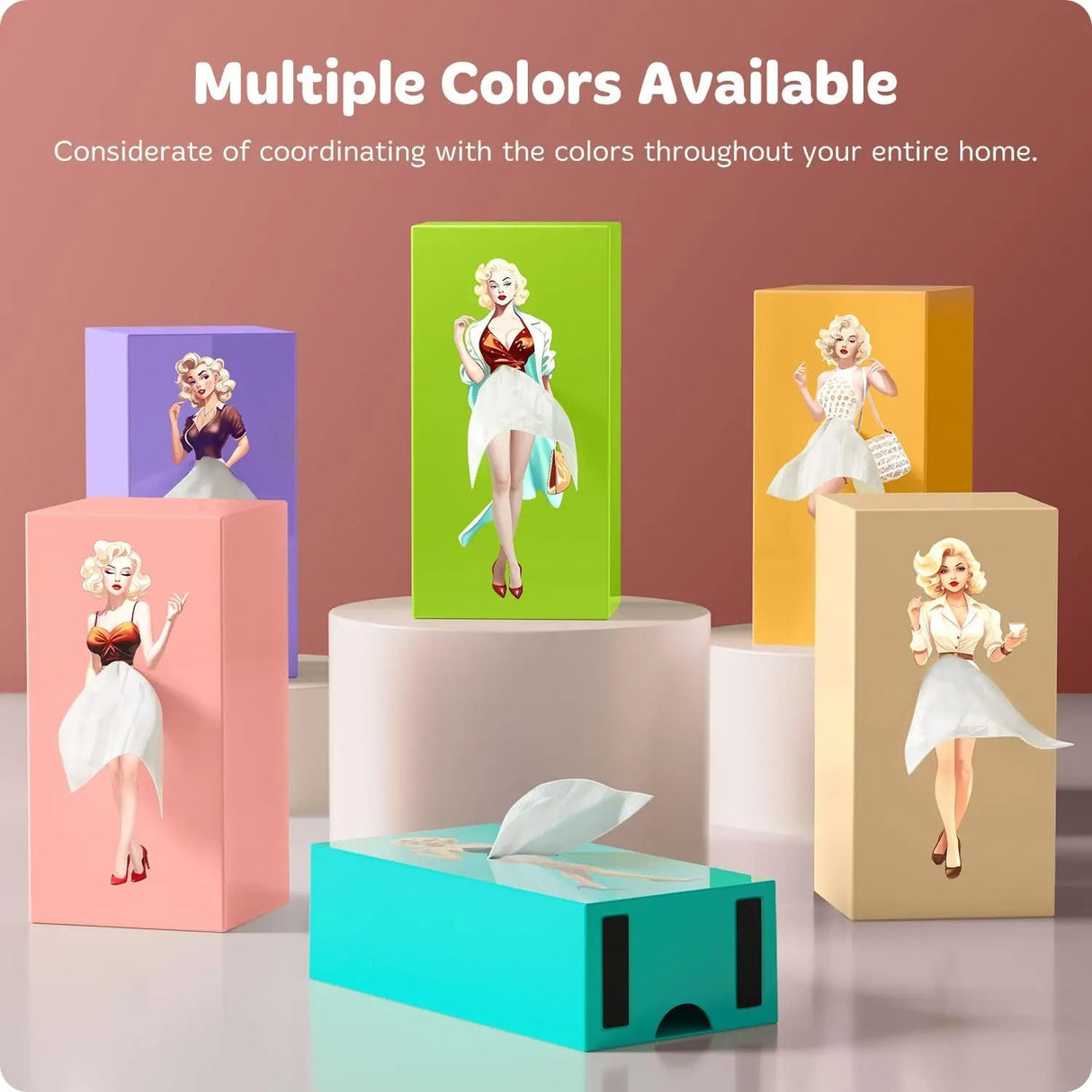 Flygande kjol vävnadslåda Carvallo