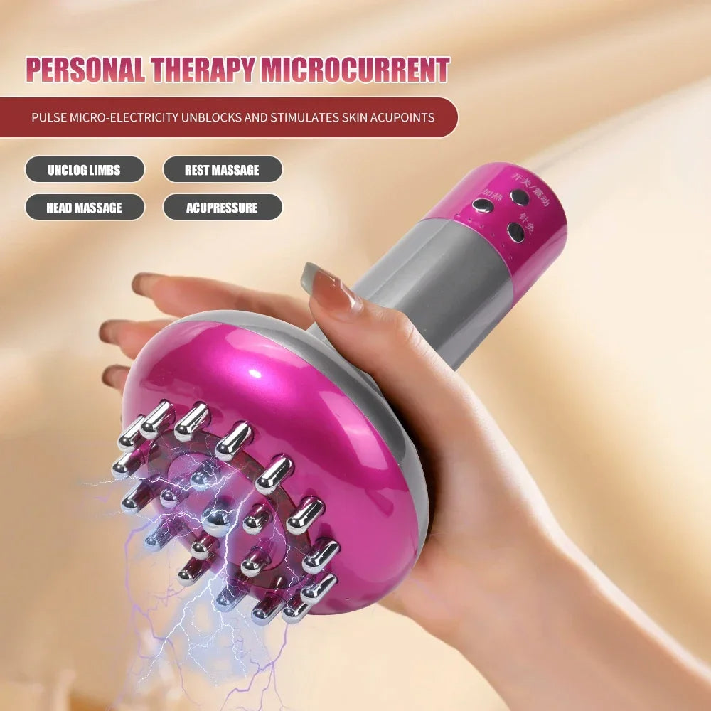 Mikroströmsterapi Massager: EMS, Värme, Guasha, Detox & Slimning Carvallo