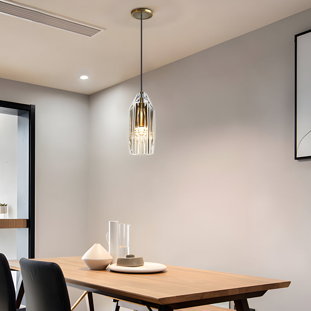 Geometrisk Taklampa med Kristallaccenter Carvallo