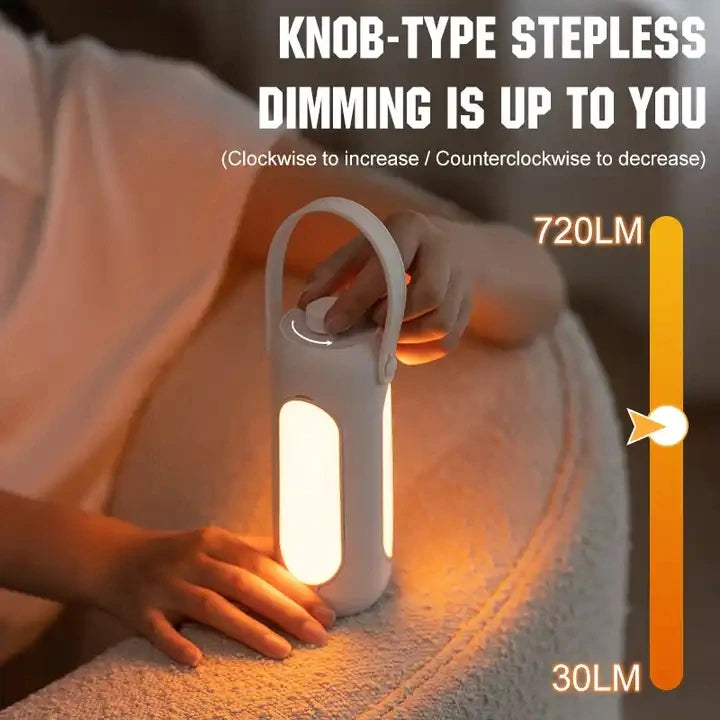 Bärbar uppladdningsbar campinglampa - 180 timmars batteritid & SOS-funktion Carvallo