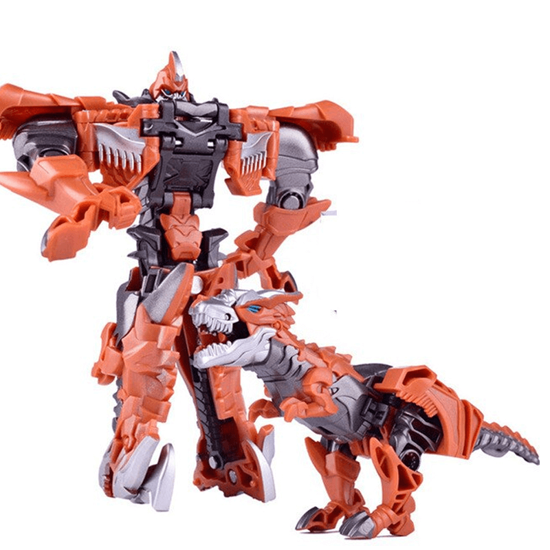 Dynamisk Transformativ Robotbil - Optimus Leksak, 1-stegs Förvandling, Robot & Dinosaurie Actionfigur för Pojkar-Fordon-BB-Orange-Hemnix